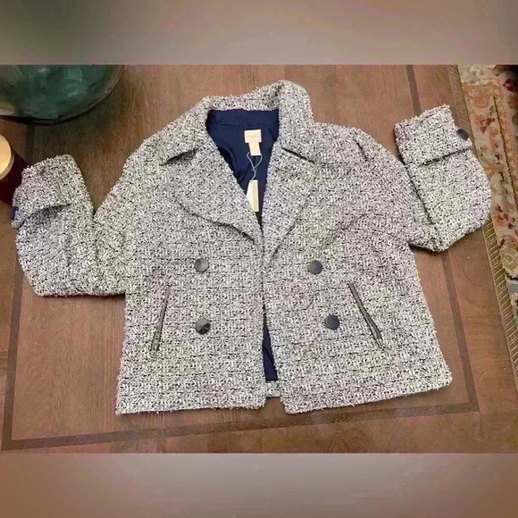 NWT Chico's multi colored blur tweed blazer - Picture 1 of 6